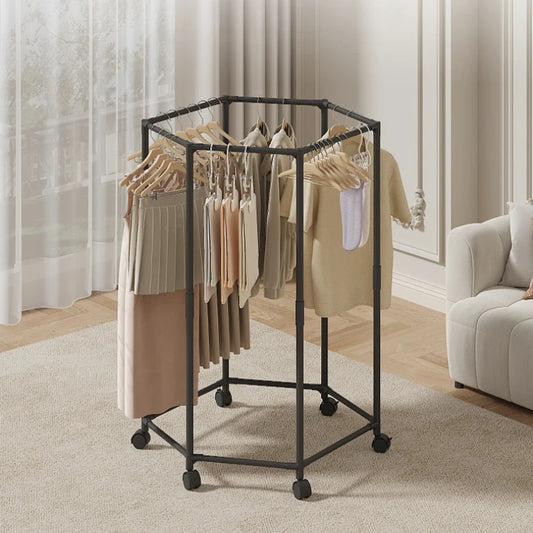 TheHomelogy™ Hexagonal Clothes Rack