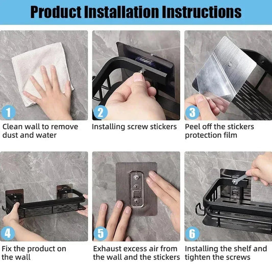 TheHomelogy™ Shower Corner Shelves