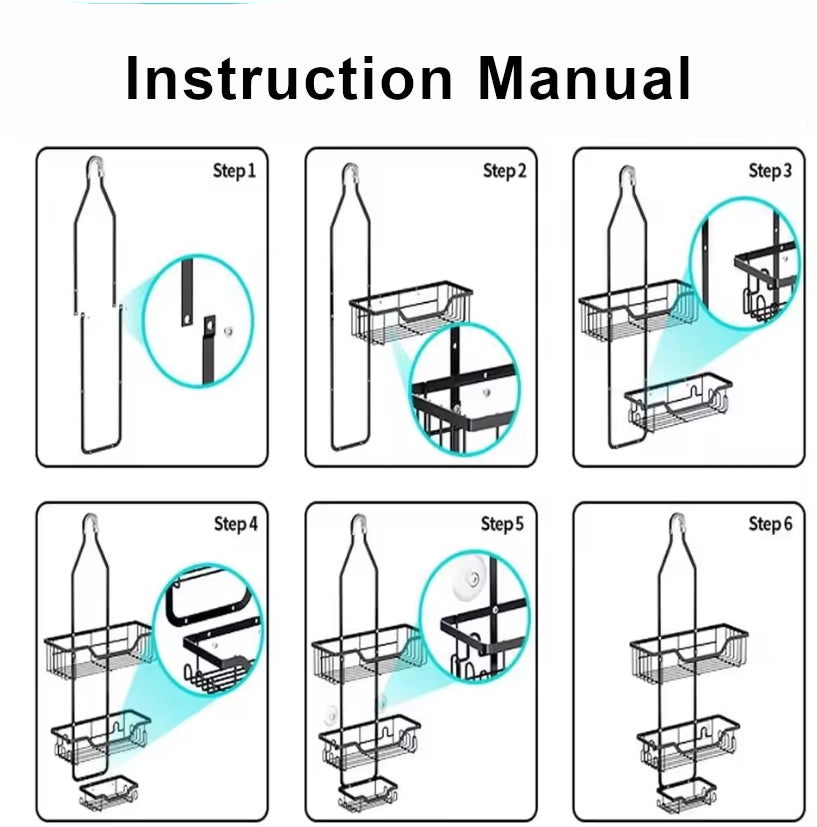 TheHomelogy⢠Hanging Shower Shelves
