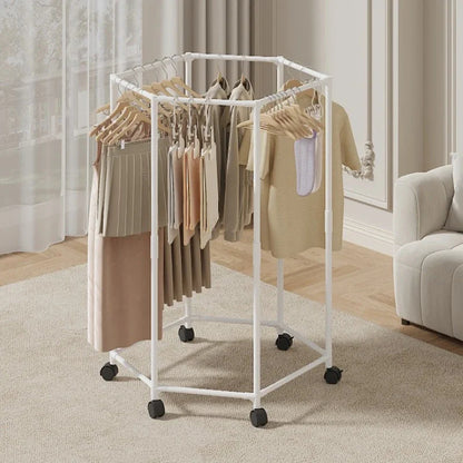 TheHomelogy™ Hexagonal Clothes Rack