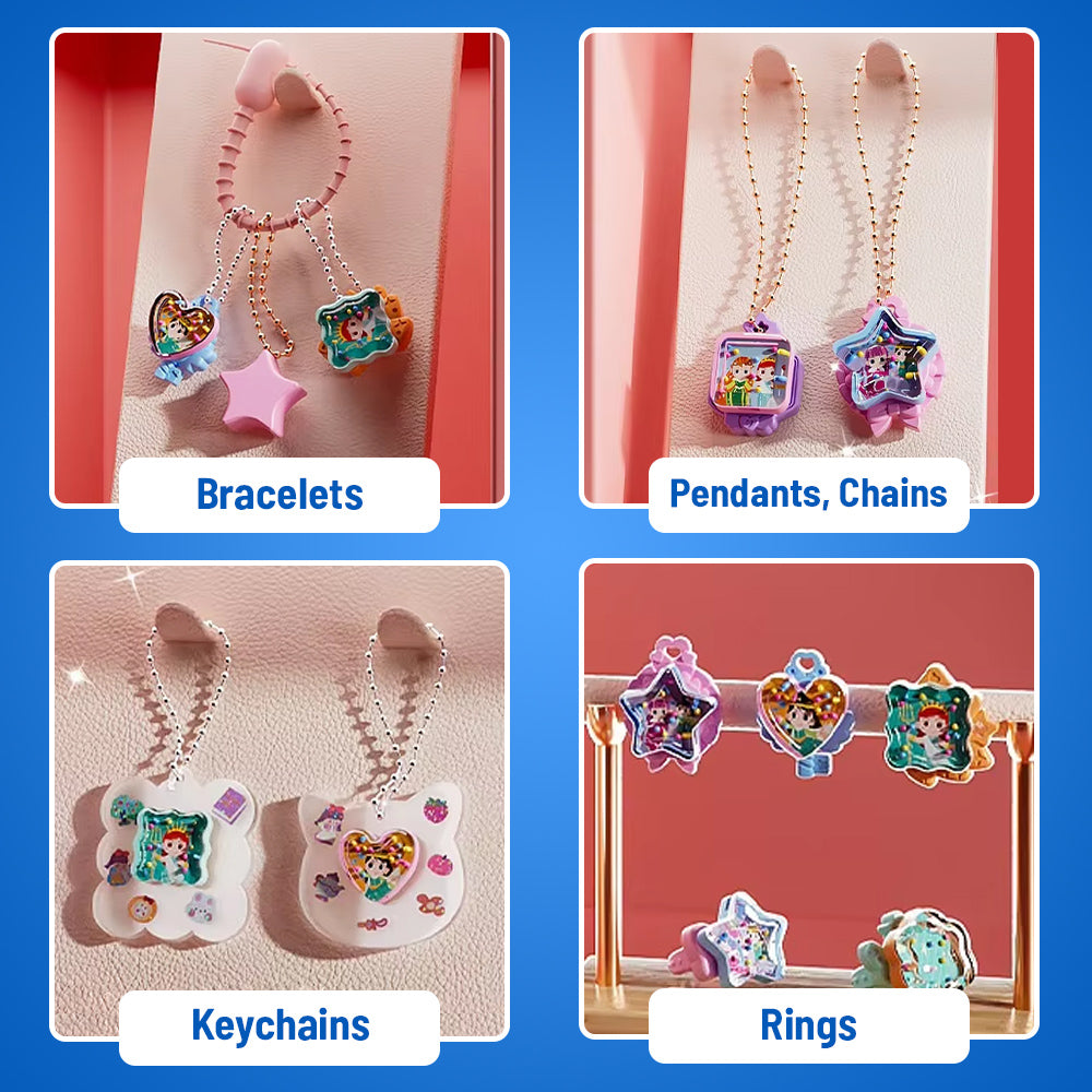 Bracelets, pendants, keychains and rings