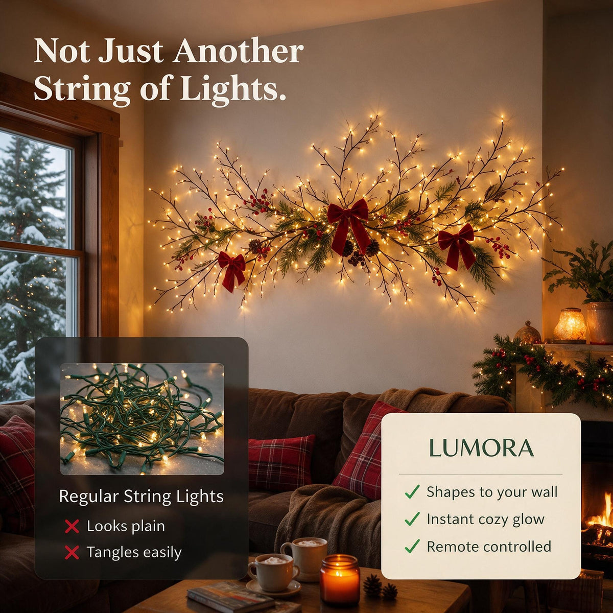 Lumora vs regular string lights
