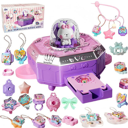 Jewelry machine with charms, rings and keychains
