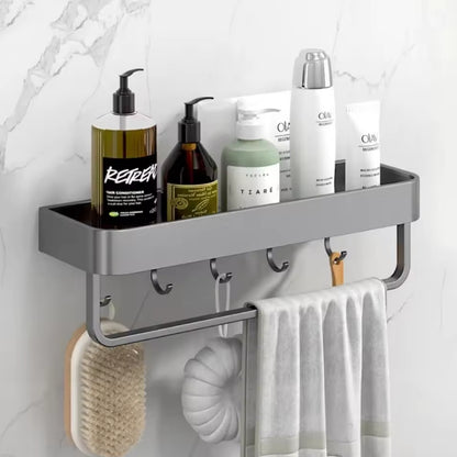 TheHomelogy™ Shower Shelves with Hooks and Bar