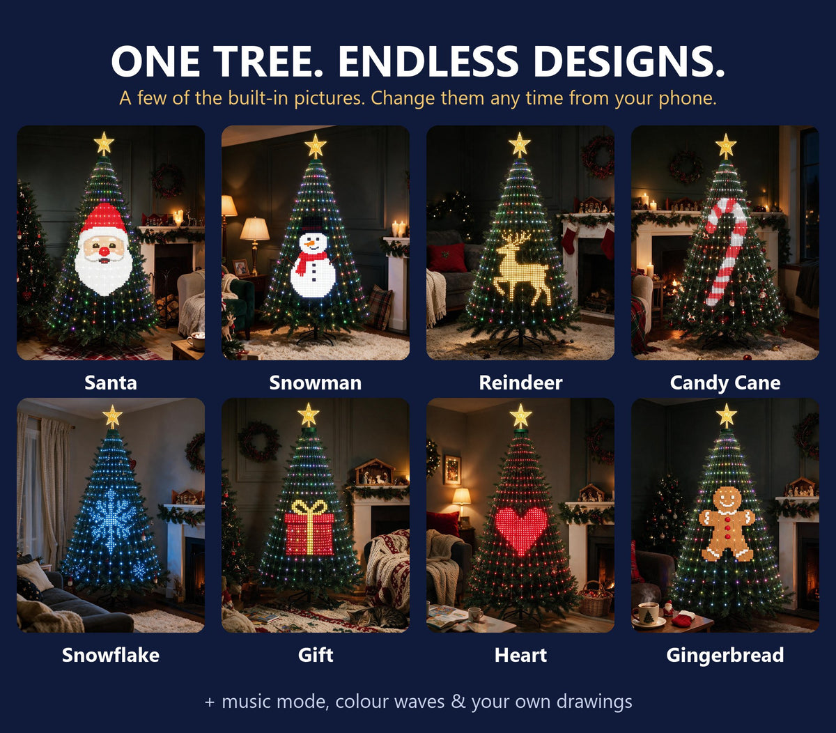 Built-in Yulora tree designs