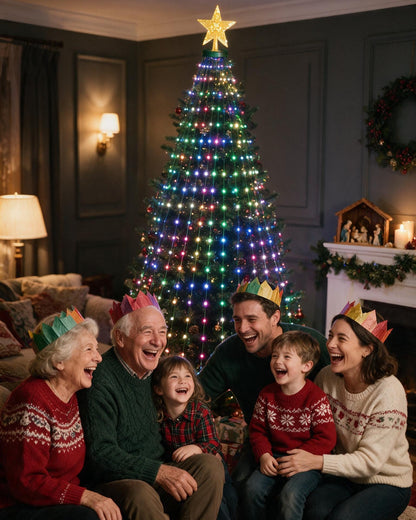 Family Christmas party with Yulora music mode